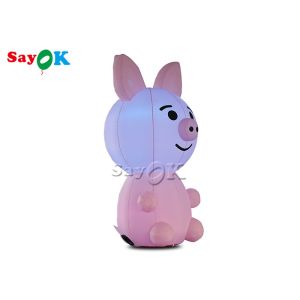 China Advertising 2.8m Custom Inflatable Products Blow Up Mascot Pig factory