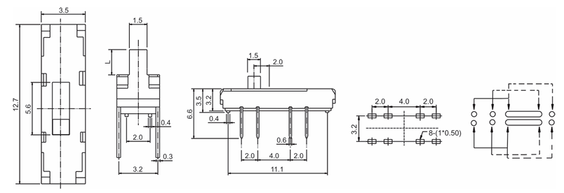 Alinta Provide Various Product Types for Slide/Trave/Toggle Swithes to meet customer's unique needs