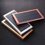 Super Slim Allumium 10000mAh Solar Power Charging Waterproof Solar Power Bank