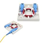 FTTH 2 Port 86 Fiber Optic Terminal Box Faceplate For Wall Socket
