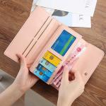 Custom Logo Ladies Long Wallet Fashion Large Capacity Pu Leather Card Holder