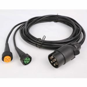China 12v 7 Pin Trailer Extension Cord Straight Coil OEM Standard With ISO/TS1724 factory