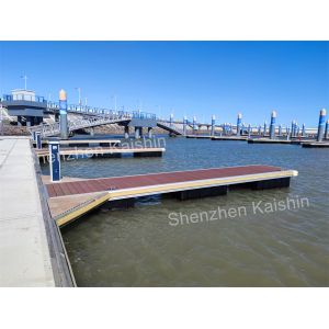 Commercial Floating Dock Aluminum Gangways Rubber Fender Marine Ramps