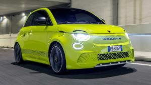 China Cute And Sporty At Abarth 500e Hot Hatchback Electric Car As Fun As Petrol 152P.S Motor Power factory