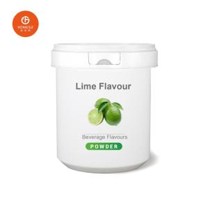 China Lime Flavor Powder Green Lemon Flavor Instant Drink 3 In 1 For Beverage factory