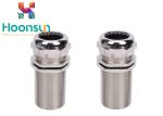 M63 Length Joint Waterproofing Small Cable Gland , Silver Metric Cable Gland