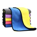 Plain 30x40cm Square Car Detailing Microfiber Cloths