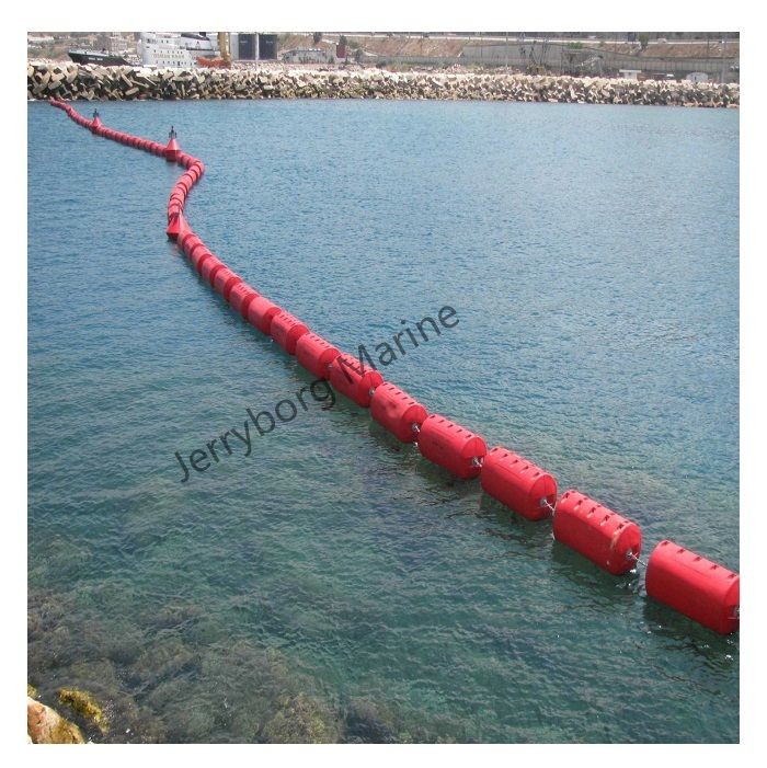 China HDPE pipe floater warning floating barrier line factory