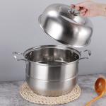 Multi-Layer 28cm Kitchen Pots Cookware Stainless Steel Cooking Pot 3 Layer Food