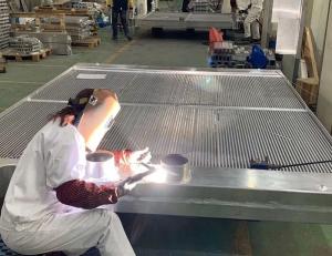 China 2.3 Meters long Big Engine Aluminum Oil to Air Heat Exchanger for Cummins factory