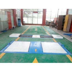 China 15T Secondary Vehicle Maintenance And Testing Lane Roller Brake Tester With Axle Load Side Slip Tester factory