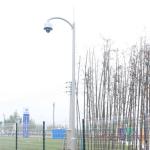 Hot Dip Galvanization CCTV Camera Mounting Post Anti Corrosion