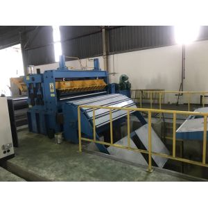 China High Speed Coil Slitting Machine , Metal Slitting Line VF Speed Adjusting Function on sale