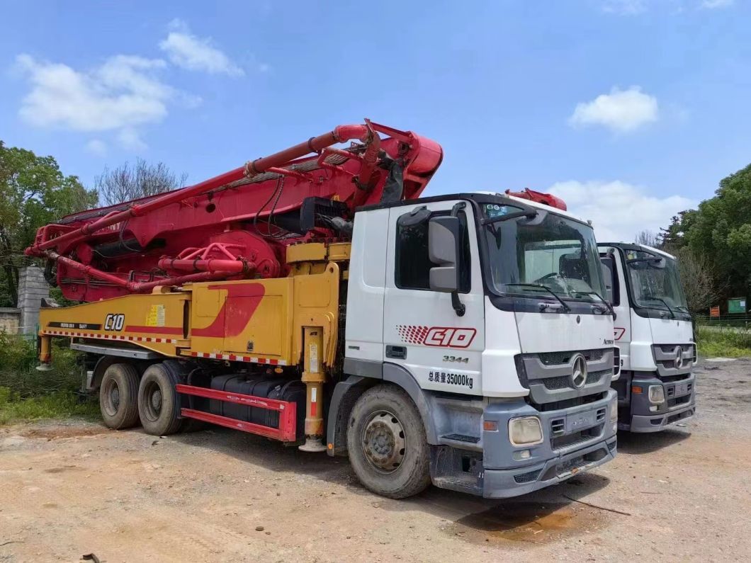 2019 China Top Ranking Hot Popular 52m Truck Concrete Pump Mounted Beton Pump Placing Boom Pump on Benz Truck for Sale
