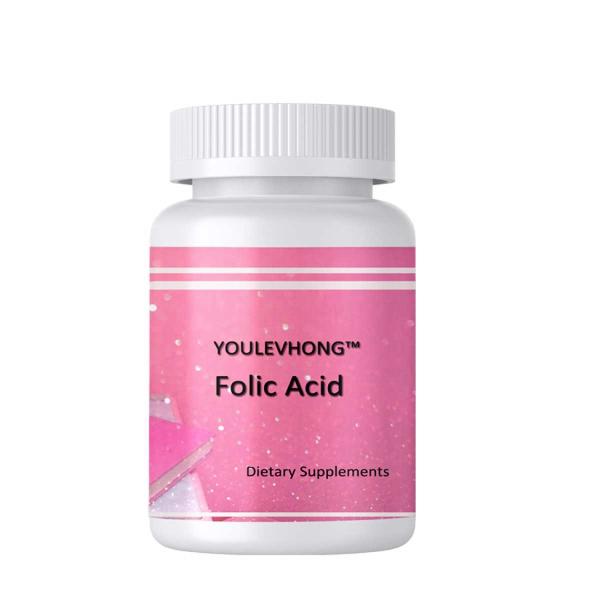 Pure Folic Acid Soft Gel Capsules Daily Vitamin Supplement For Healthy Red Blood
