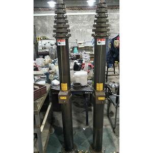 China 12m aluminum crank mast telescopic mast for mobile antenna manual crank telescopic antenna mast factory