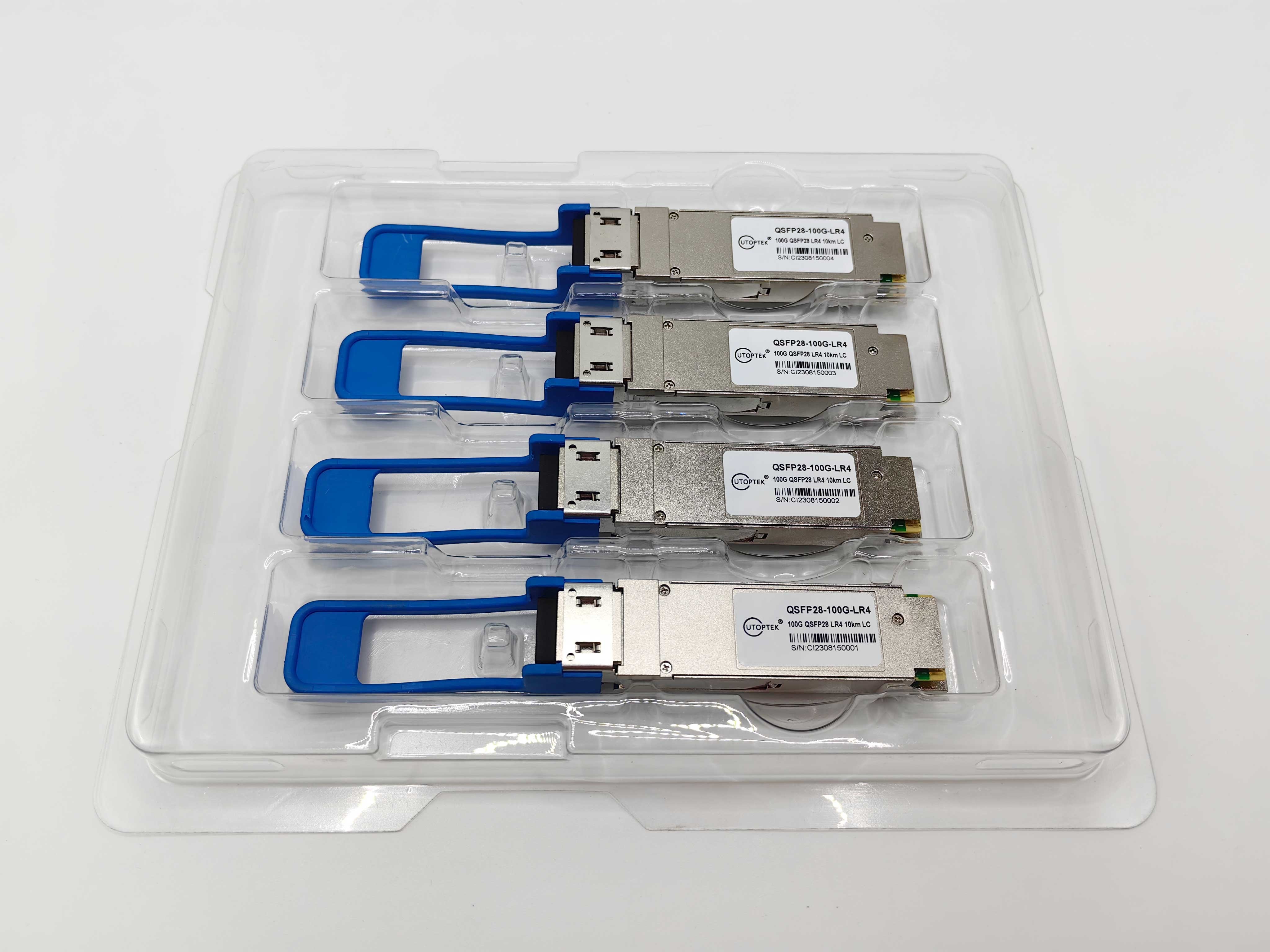 Cisco Qsfp-100g-LR4 20km Compatible 100Gbase-Lr4 Qsfp28 1310nm 20km Dom Optical Transceiver Module
