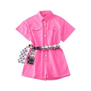 China Children'S Outfit Sets Girls Overalls High Waisted Casual Children'S Clothing Trend factory