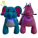 Hansel high quality stock coin operated plush electric animal bike for sale