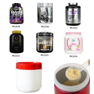 600Ml Polyethylene Plastic Powder Canister Shatterproof Wide Mouth Plastic Jar