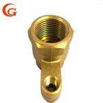 Hexagonal Brass Water Pipe Fittings , 45D Flared Pipe Fittings