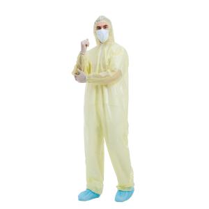 China Anti Pollution Disposable Protective Coverall With Hood factory