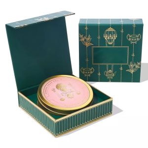 OEM / ODM Tea Packaging Box , Custom Metal Tea Canister With Lid