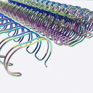 China 5/8 To 1-3/4 2:1 Pitch Plated Double Ring Binding For Educational Books And More on sale