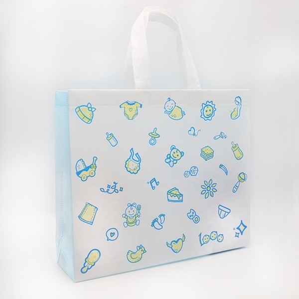 Large custom logo recycled and ultrasonic pp laminated non woven bag