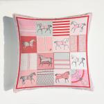 Jacquard Printed Cushion Cover Simple Style Floral Throw Pillow Set