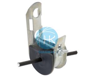 China Adjustable J Shape Bridge Clamp Adss Clamp Ftth Fiber Optic Accessories factory