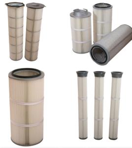 China Polyester Dust Filter Cartridge pleated filter cartridge air filter cartridge factory