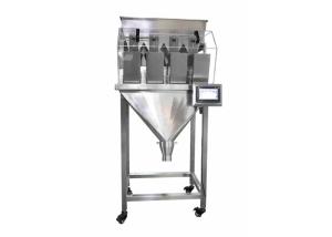 China 4 Heads Linear Scale Multi Head Pouch Packing Machine For Sugar , Pet Food , Beans factory