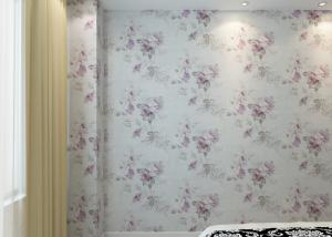 China PVC Embossed Wall Covering , Floral Interior Decorating Wallpaper with Country Style factory