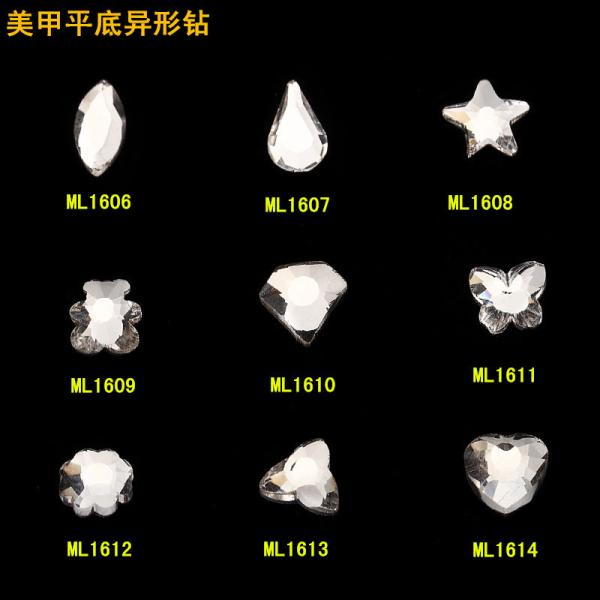 Hot NEW Wholesale Alloy Jewelry 3D Nail Art Jewelry Nail rhinestones Sticker