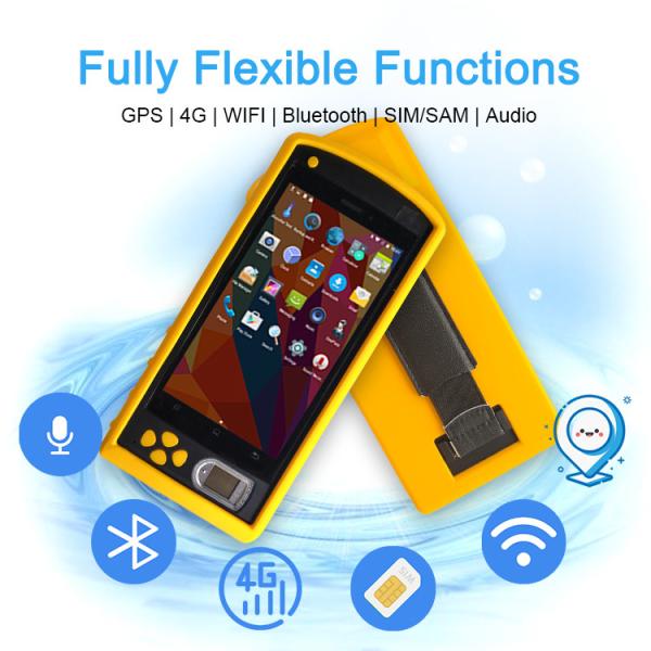 China 5 inch PDF417 Waterproof Dropproof 4G Android Biometrics Fingerprint