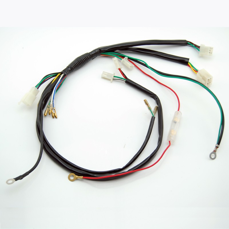 Automotive 4 Pin Wire Harness Connector Bronze with Tin Plated PVC OEM Color KH-041203