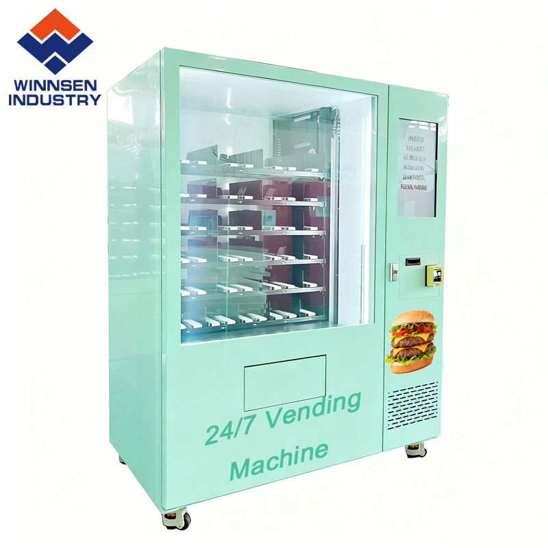 All-Day Access Food Vending Machine With Smart Temperature Control And Remote