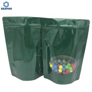 k Glossy 500g Stand Up Pouches With Window