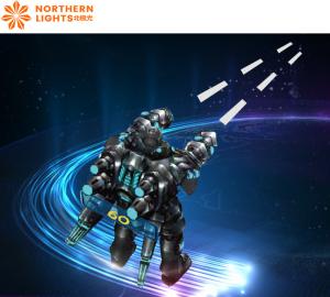 China Mech Warrior Interactive Wall Projection Indoor Interactive Projector factory