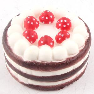 China PU Foam Squishy Toys Simulate Strawberry Cake Slow Rising Squishy Toys factory