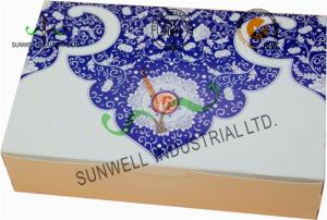 China Both Sides Printing Cardboard Food Packaging Boxes , Mooncake Display Packaging Box factory