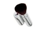 102mm Metal Handle Sliver Retractable Face Powder Brush Lightweight