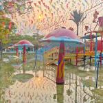 Small Animal Splash Park Outdoor Entertainment Water Splash Pad