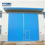 Thermal Insulated Industrial Swing Doors PU Sandwich Panel 14m Width 10m Height