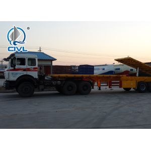 2/3/4 Axles Flatbed Semi-Trailer For Transporting Containers Jost Support Leg