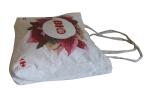 Natural color Eco linen fabric personized printing Tote bag