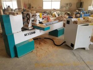 China KC1530-D fastest speed woodworking cnc wood turning lathe factory
