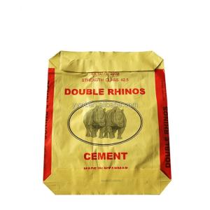 China 25KG 40KG 50KG PP Cement Empty Bags Ad Star Block Bottom Valve Sack Bag factory