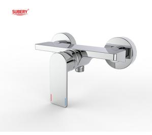 China Single lever bath or shower mixer bathroom chrome brass tap faucet cold and hot OEM factory